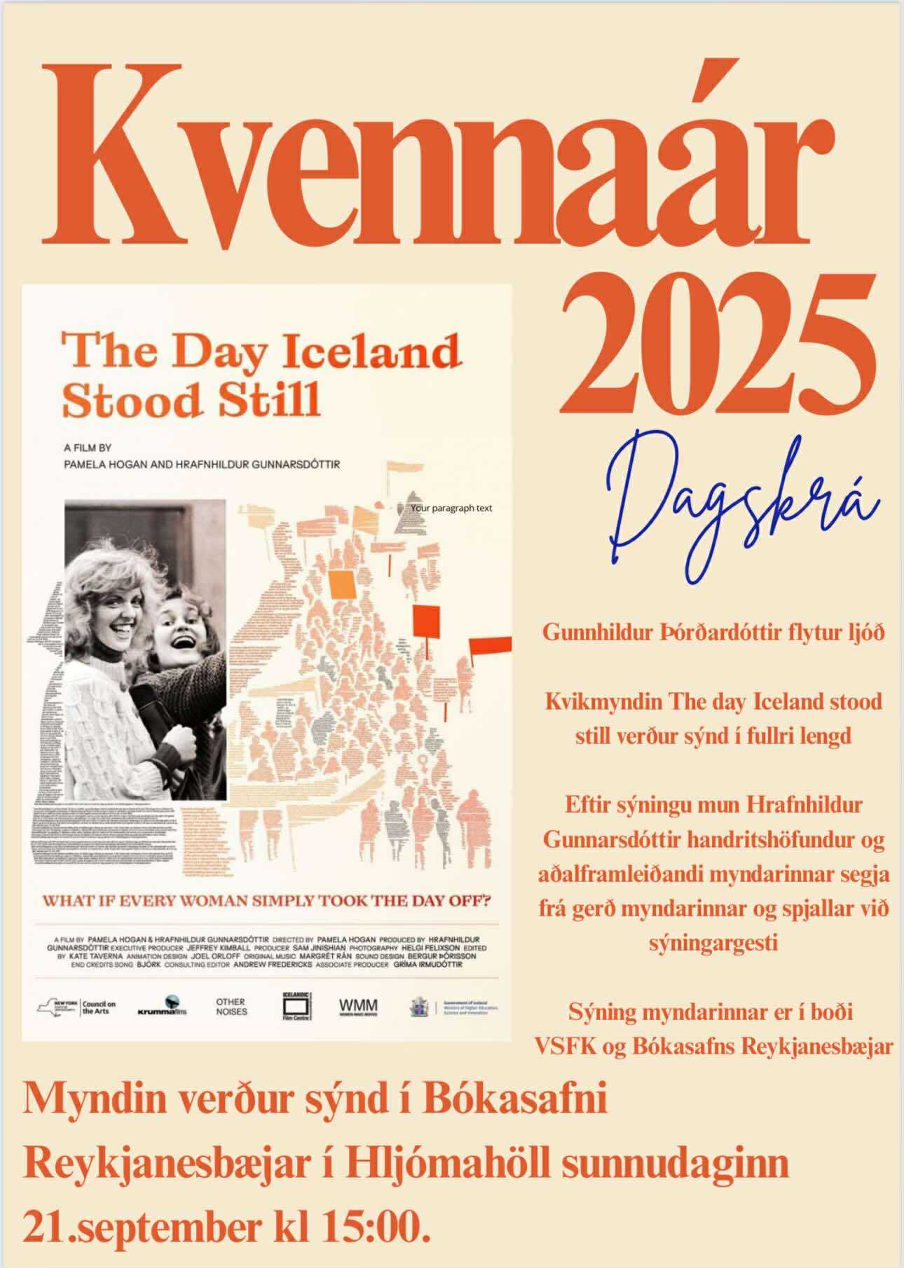 Plakat Kvennaár 2025