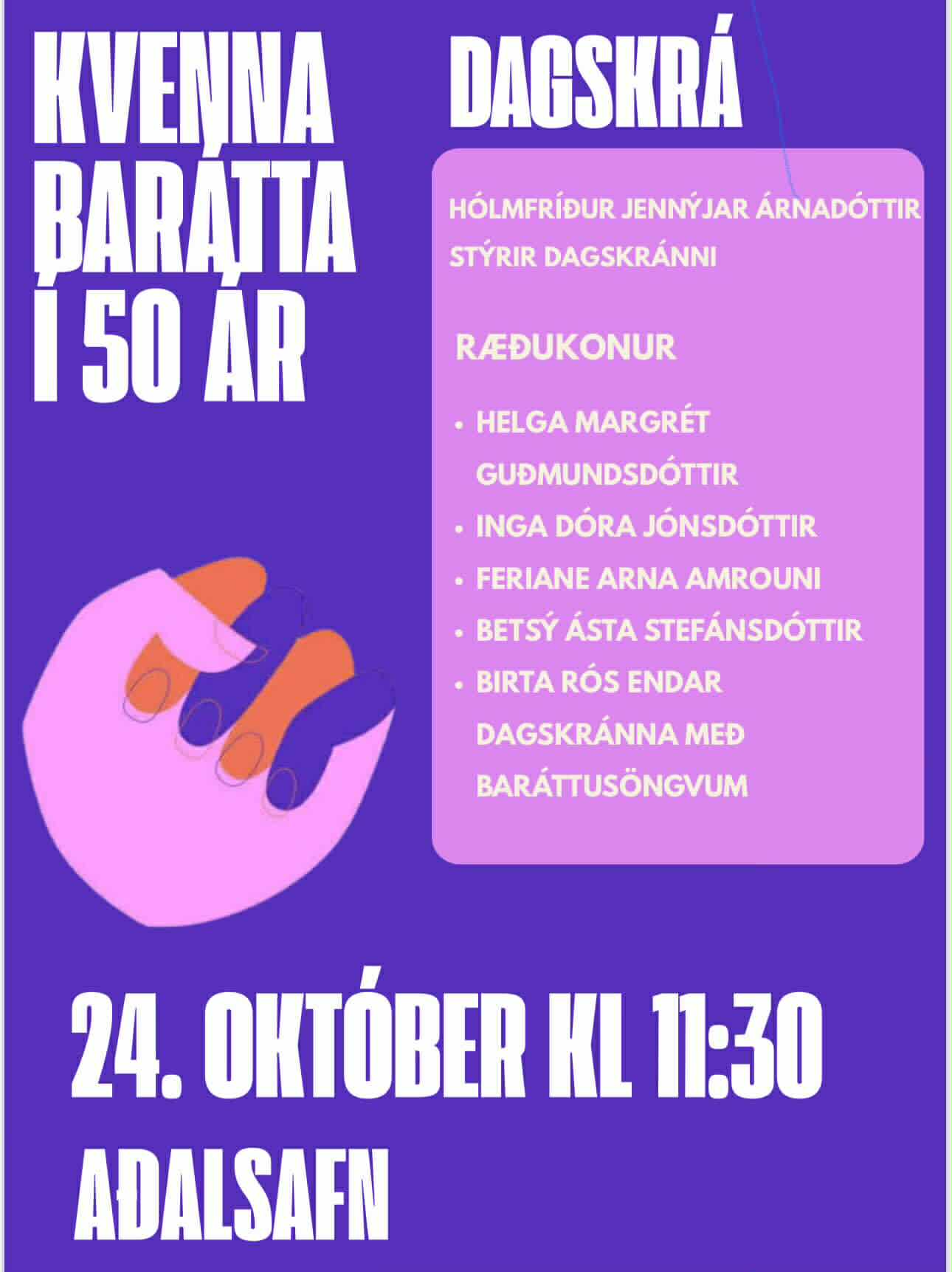 kvennabaráttu auglýsing